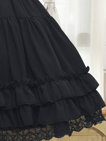 甘いロリータペチコートレース女性ホワイトロリータアンダースカート