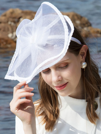 Chapeau de Fascinator Femmes Arcs Voile Rétro Accessoire Costume Déguisements Halloween