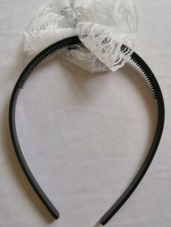 ヘッドバンド付きセクシーメイドコスチュームレースエプロンドレス