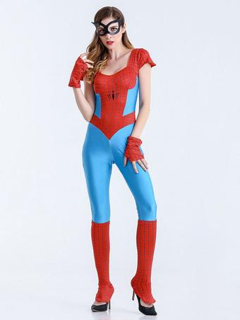 Costume Holloween Costumi da Donna Supereroi 2024 Spiderman Lycra