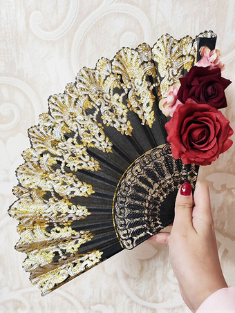 Black Black Lolita Accessories Flowers Poly Cotton Blend Accessory Miscellaneous