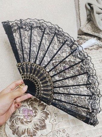 ブラックロリータアクセサリーレースポリコットンブレンドアクセサリー