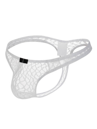 ホワイト 男性のセクシーなパンティーひもポリエステルオレンジセミシアーメンズランジェリー