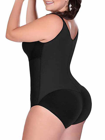 スリムな女性のシェイプボディースーツを強化するフルボディシェイパーフロントジッパー