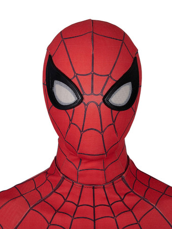Halloween Carnaval Spider Man Cosplay Cap Spider Man Far From Home Film Nylon Marvel Comics Versión mejorada Cosplay Máscara
