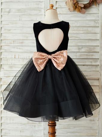 Kids black sales formal dress