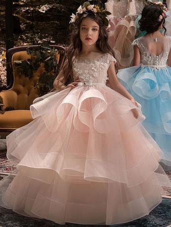 Nuevo Vestido Blanco De Flores Para Niña, Vestido De Princesa De Encaje De  Perlas Para Niña, Vestidos De Primera Comunión Sin Mangas, Fiesta De Boda  Infantil De 77,58 €