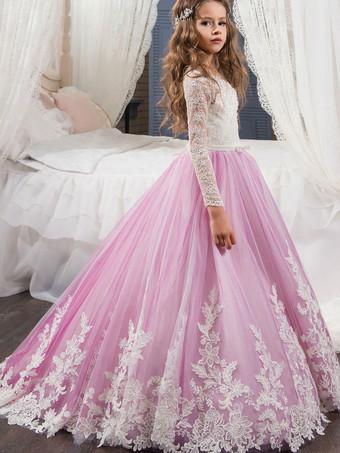 Jewel Neckline Ball Gown Flower Girl Dresses Jewel Neckline Ball Gown Flower Girl Dresses