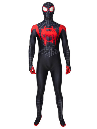 Spider Man Into The Spider Verso Miles Morales Marvel Cosméticos Filme Cosplay Traje Calças Justas
