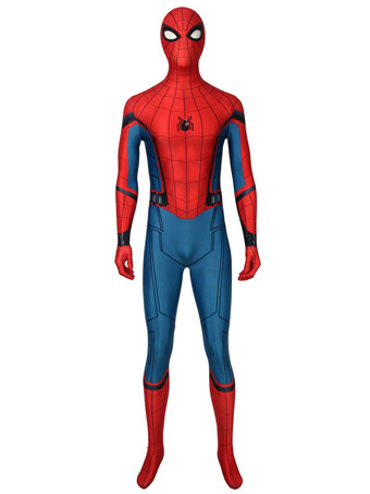 レッドSpider Man：Far From Home Peter Parker Catsuits％26 Zentai American Comics Cosplay Costume Tights