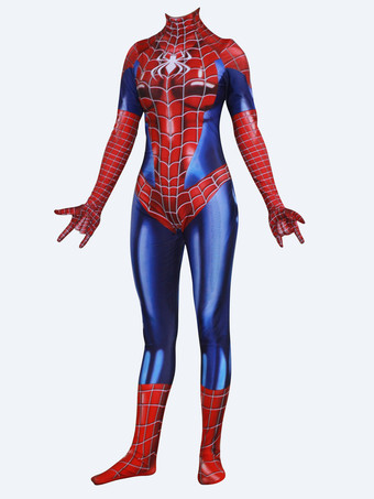 Spider-Man Cosplay Film Spider Man en RougeCombinaison en Spandex Marvel Comics pour adulte Déguisements Halloween