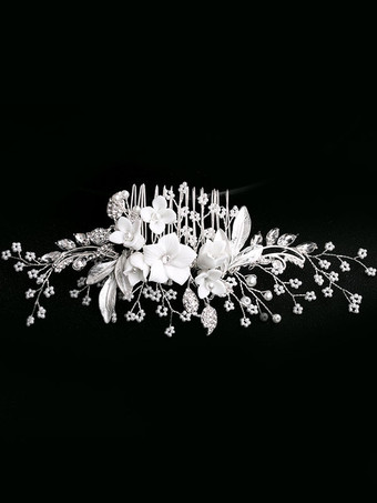 結婚式のかぶとの櫛の花の金属の花嫁のヘアアクセサリー