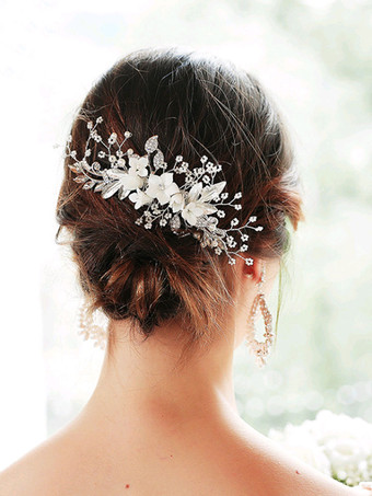 Coiffe de mariage peigne fleur métal accessoires de cheveux de mariée