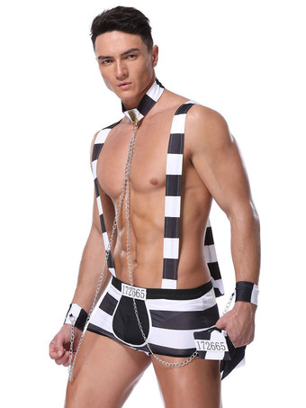 男性セクシーコスチュームバーウェイターハロウィン3ピースナイトクラブウェア