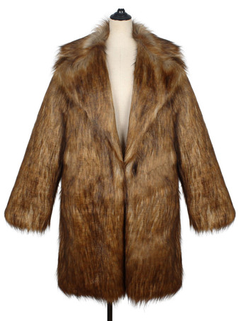 メンズコートオーバーサイズターンダウンカラーシックコーヒーブラウンファッション