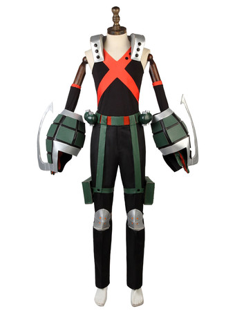 My Hero Academia Cosplay Bakugou Katsuki Black Battle Suit Cosplay Costume