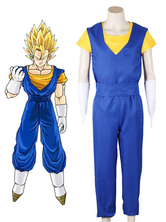 Dragonball Cosplay Royal Blue Son Goku Fighting Type Uniform Cloth Tights Set