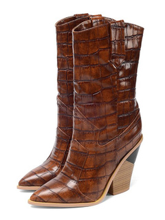 botas vaqueras de mujer punta cuadrada