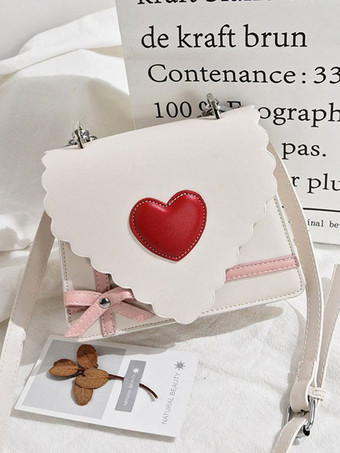 甘いロリータバッグピンクPUレザーハンドバッグロリータアクセサリー