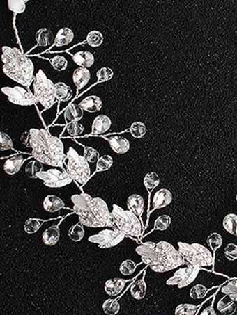 Coiffure de mariage Accessoires de cheveux de feuille de métal