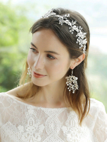 Coiffure de mariage Accessoires de cheveux de feuille de métal