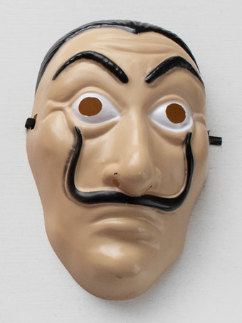 Dinheiro assalto Cosplay Dali máscara PVC Cosplay acessório