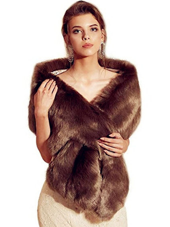 亜麻色ファー コート シルバー フェイクファー エコファーコート レディースアウター 女性用 普通 ポリエステル レディースファッション