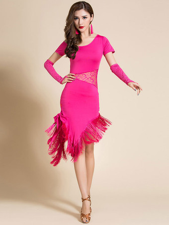 ローズレッドラテンダンス衣装 社交ダンス ダンス 衣装 コスチューム ロイヤルブルー コスチューム 女性用 ラテンダンサー セクシー ポリエステル ダンス ドレス