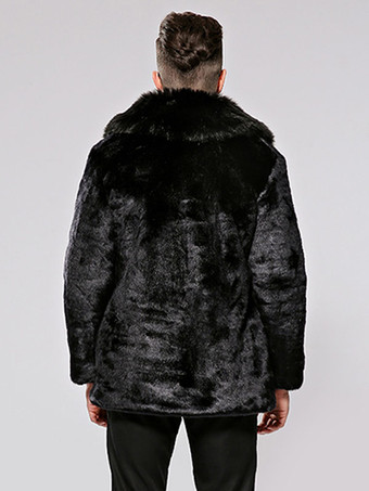 メンズフェイクファーボンバージャケットウィンターアウターウェア