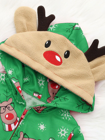 親子ペア クリスマス パジャマ クリスマス柄 家族お揃い レッド ポリエステル 着ぐるみ パジャマ 大人用 寝巻き