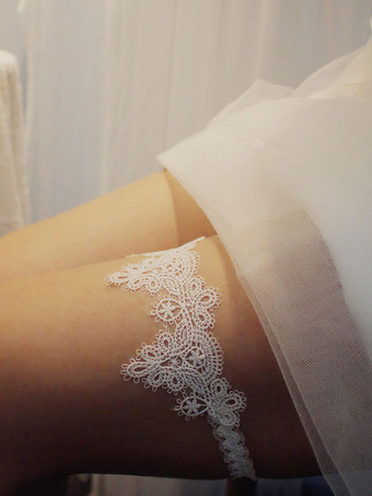 Jarretière De Mariage Sexy Tulle En Relief