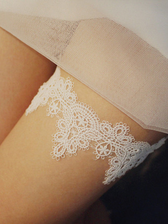 Jarretière De Mariage Sexy Tulle En Relief