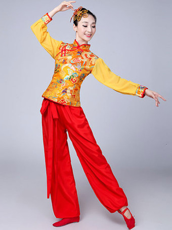 女性用中国民族舞踊衣装 アジアのヤンコ衣装 唐装ダンス