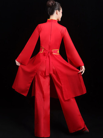 中国の衣装レッドドラゴンダンス衣装カーニバル衣装2ピース衣装