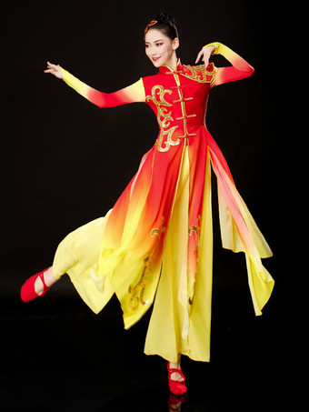 女性の中国の伝統的なダンス衣装カーニバルの休日の衣装