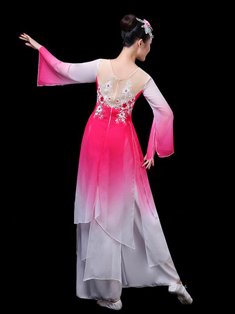 中国の伝統的なダンスの休日カーニバル衣装2ピース衣装