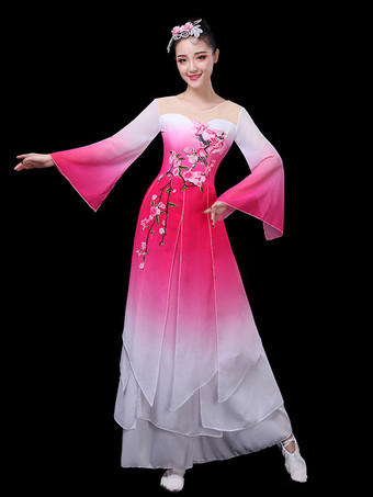 中国の伝統的なダンスの休日カーニバル衣装2ピース衣装