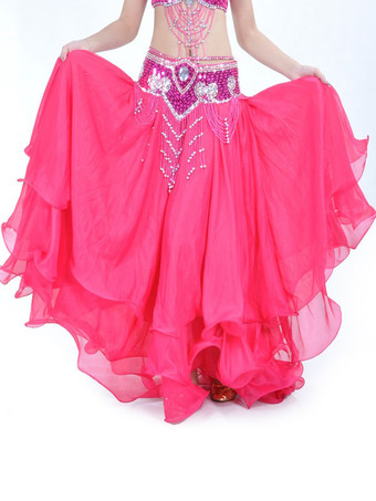 ローズレッドロイヤルブルー ベリーダンス衣装 大人用 社交ダンス衣装 ポリエステル 女性用 セクシー ベリーダンス ベリーダンサー ロングスカート コスチューム