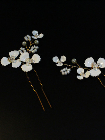 Accessoires de cheveux en métal accessoire de coiffe de mariage pour la mariée