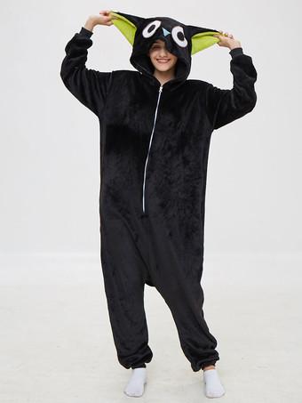 Cat Pajamas Kigurumi Onesie Luoxiaohei Cartoon Black Flannel for