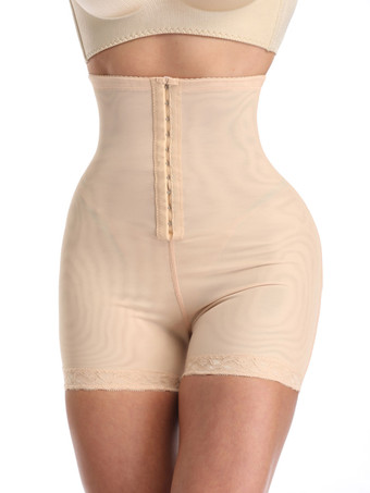 ランジェリーシェイプウェアアプリコット1ピースフロントボタン