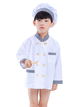 Carnival Chef Kids Cosplay Polyester Set Kids Cosplay Costumes For Childre Costumes Déguisements Halloween