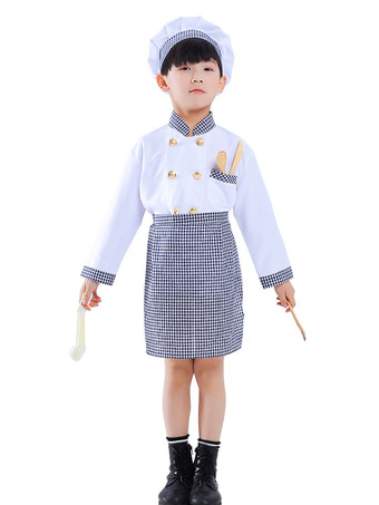 Carnival Chef Kids Cosplay Polyester Set Kids Cosplay Costumes For Childre Costumes Déguisements Halloween