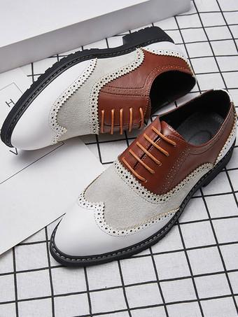 Color block best sale oxford shoes