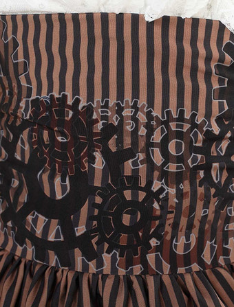 甘いロリータスカート　2025　ブラック　ウィンターギアード　スチームパンクSKロリータスカート　アイドル衣装