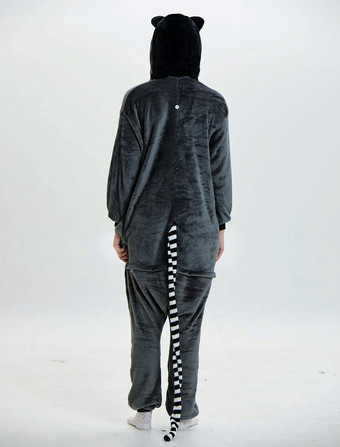 キツネザル 着ぐるみ 猿 グレー コスプレ 男女兼用 動物パジャマ 漫画 イベント ハロウィン 大人用 コスチューム クリスマス