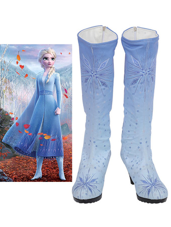 Frozen 2 Elsa Footwear Sequined Cosplay Shoes