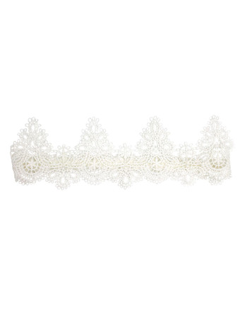 Jarretière de mariage jarretières de mariée en dentelle de polyester blanc