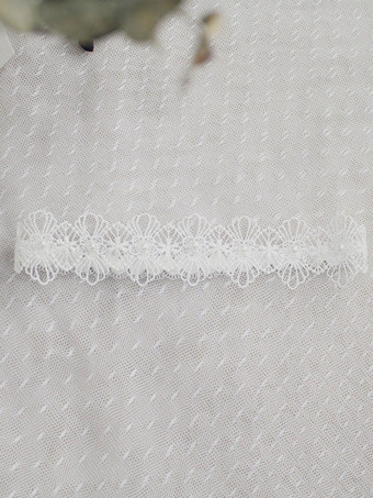 Jarretière de mariage pour la mariée en polyester blanc Dentelle jarretières