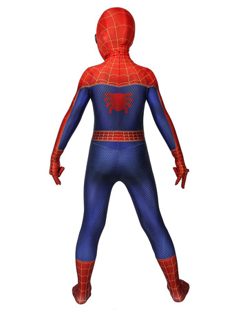 マーベルコミックスパイダーマンイントゥザスパイダーバースキッズコスプレジャンプスーツチュールレッドフィルムライクラスパンデックスマーベルコミックコスプレコスチューム